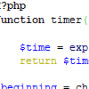 PHP Script execution timer - loading page microtime timer execution time