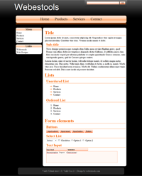 Web Design 02 - Orange, Navigation bar