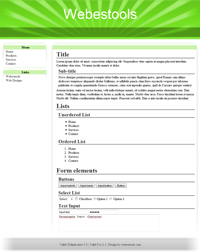 Web Design 53 - Design green and grey sober web 2.0 - style blogs web 2.0 theme