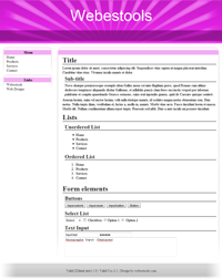 Web Design 54 - Design pink and grey sober web 2.0 - style blogs web 2.0 theme