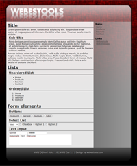 Web Design 68 - Design red sober web 2.0 transparency effects - style web 2.0 theme