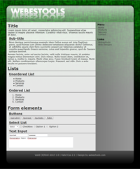 Web Design 69 - Design green sober web 2.0 transparency effects - style web 2.0 theme