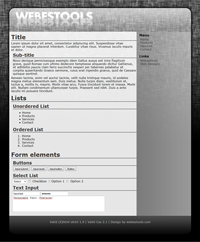 Web Design 73 - Design grey sober web 2.0 transparency effects - style web 2.0 theme