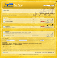 phpBB3 Style 56 - Transparency yellow and orange web 2.0 - theme template design