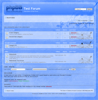 phpBB3 Style 57 - Transparency blue web 2.0 - theme template design