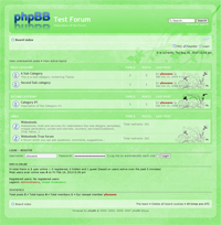 phpBB3 Style 58 - Transparency green web 2.0 - theme template design