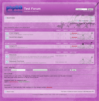 phpBB3 Style 59 - Transparency pink and purple web 2.0 - theme template design
