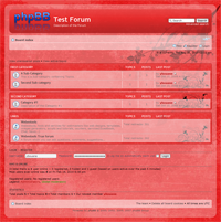 phpBB3 Style 60 - Transparency red web 2.0 - theme template design