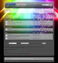 phpBB3 Style 61 - multicolor web 2.0 transparent - theme template design