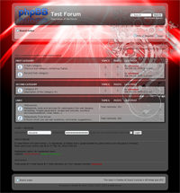 phpBB3 Style 62 - red web 2.0 transparent - theme template design