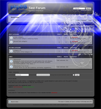 phpBB3 Style 63 - blue web 2.0 transparent - theme template design