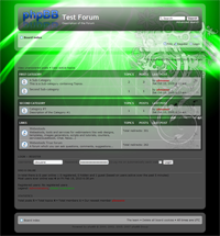phpBB3 Style 64 - green web 2.0 transparent - theme template design