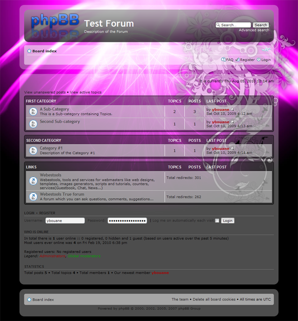 Forum free template